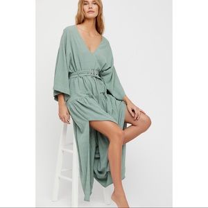 Free People Ellie Slouchy Maxi Dress with belt